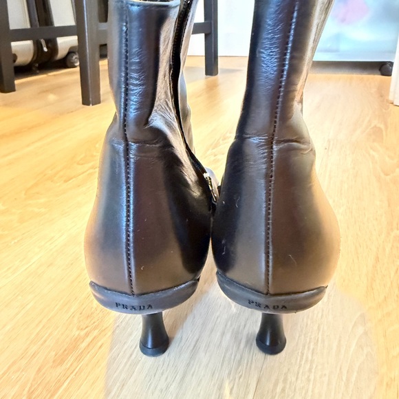 Prada Leather Ankle Boots - Picture 3 of 7